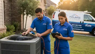 HVAC technician performing AC repair service in Memphis, TN for residential cooling systems